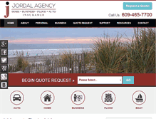 Tablet Screenshot of jordalagencyinsurance.com